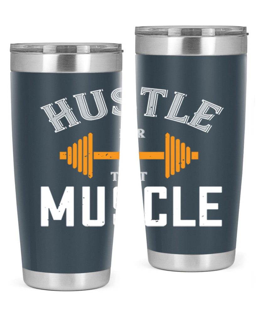 hustel for that muscle 92#- gym- Tumbler