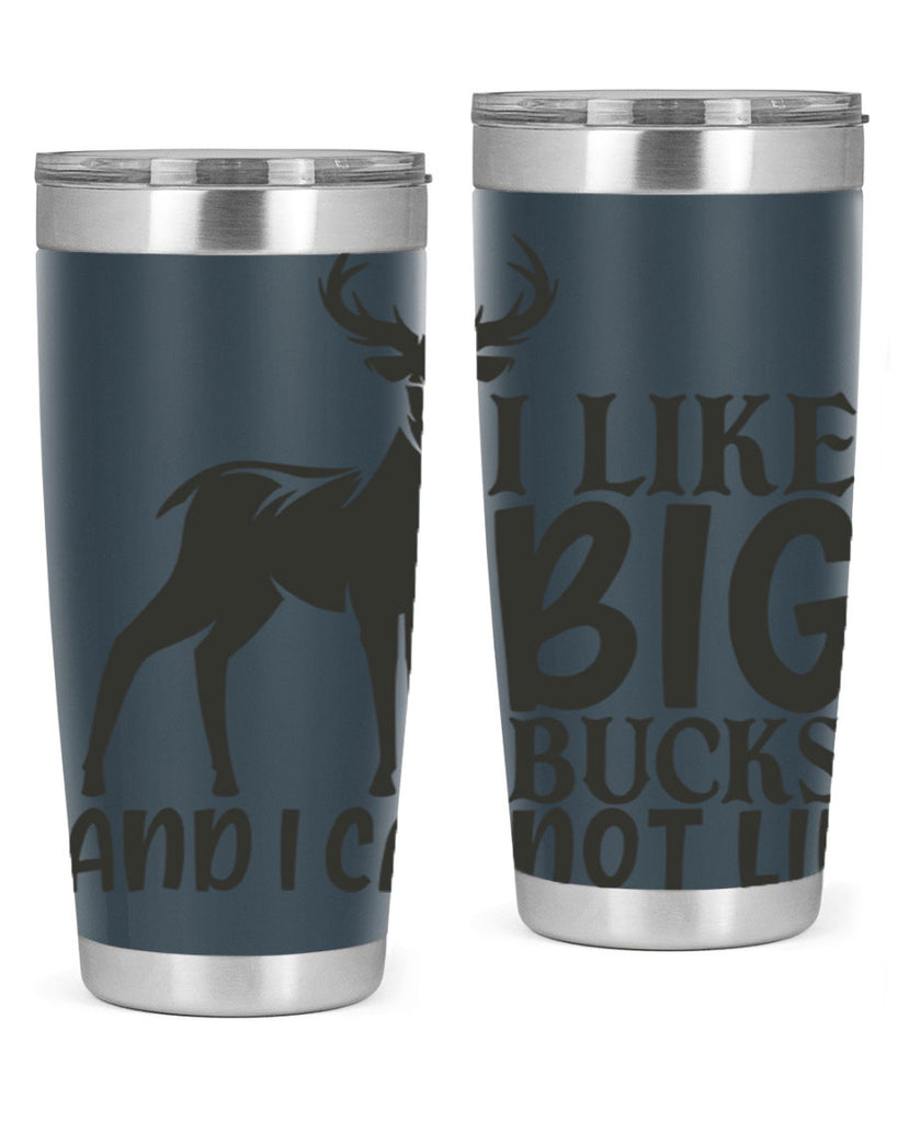 i like big bucks and i cannot lie 8#- hunting- Tumbler