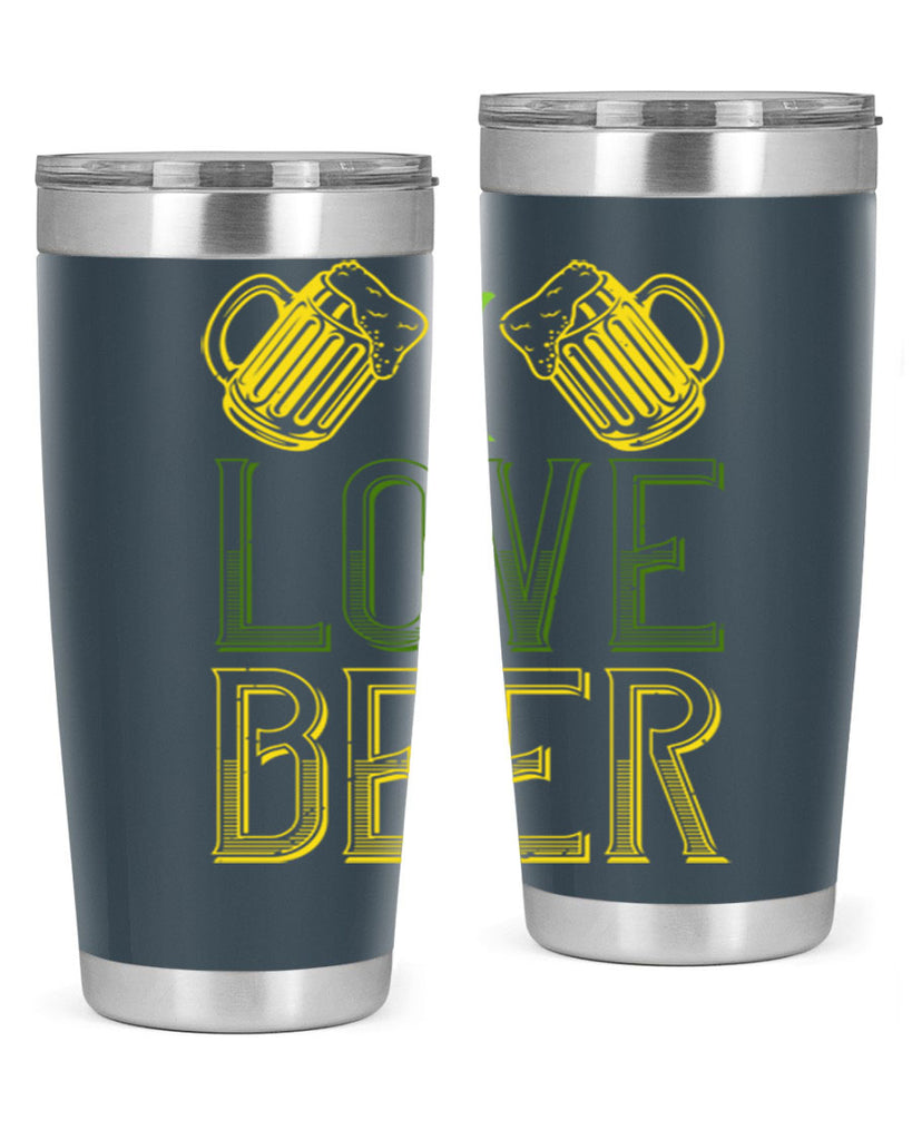 i love beer Style 134#- St Patricks Day- Tumbler