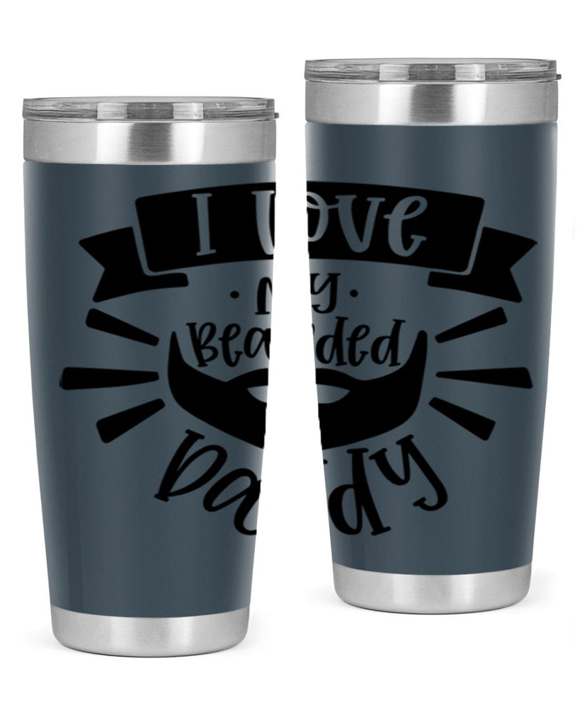 i love my bearded daddy 42#- fathers day- Tumbler