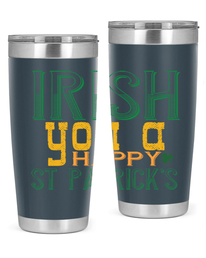 irish you a happy st patrick’s Style 132#- St Patricks Day- Tumbler