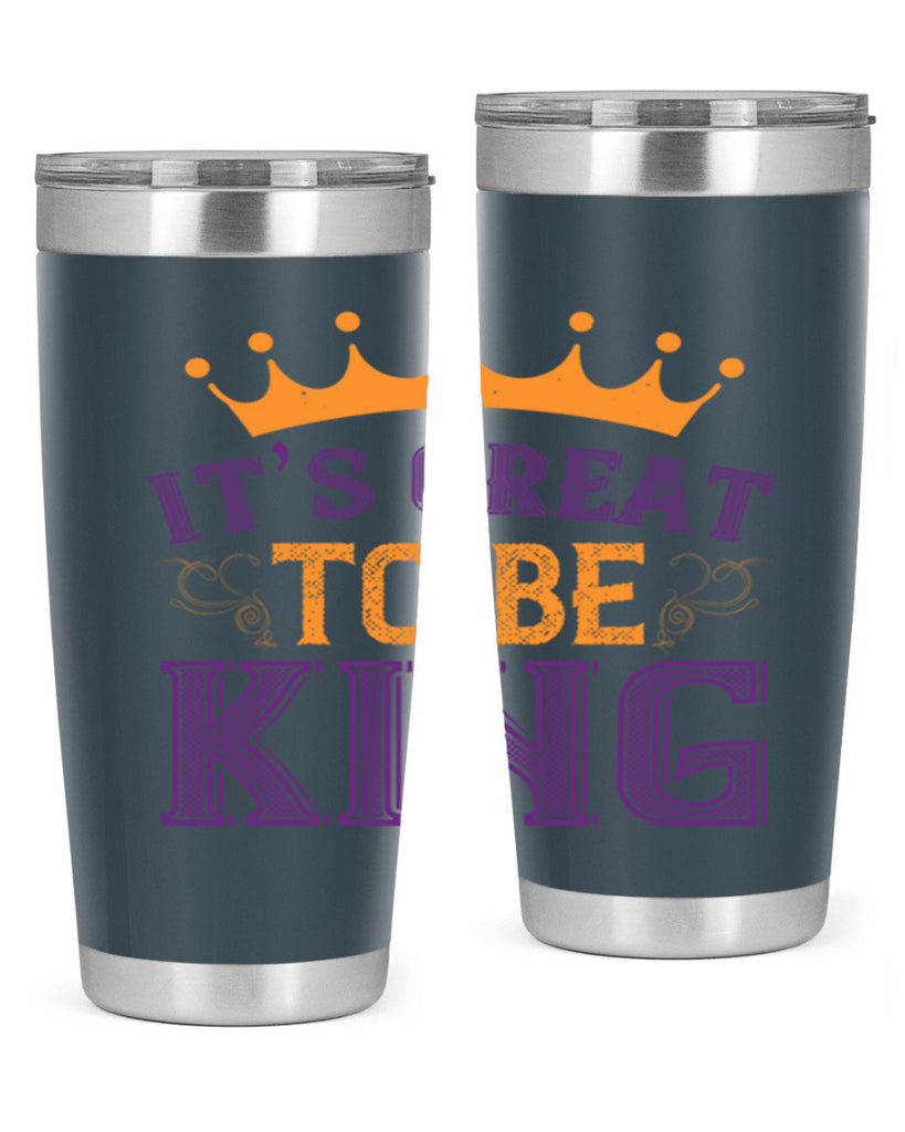 it’s great to be king 61#- mardi gras- Tumbler
