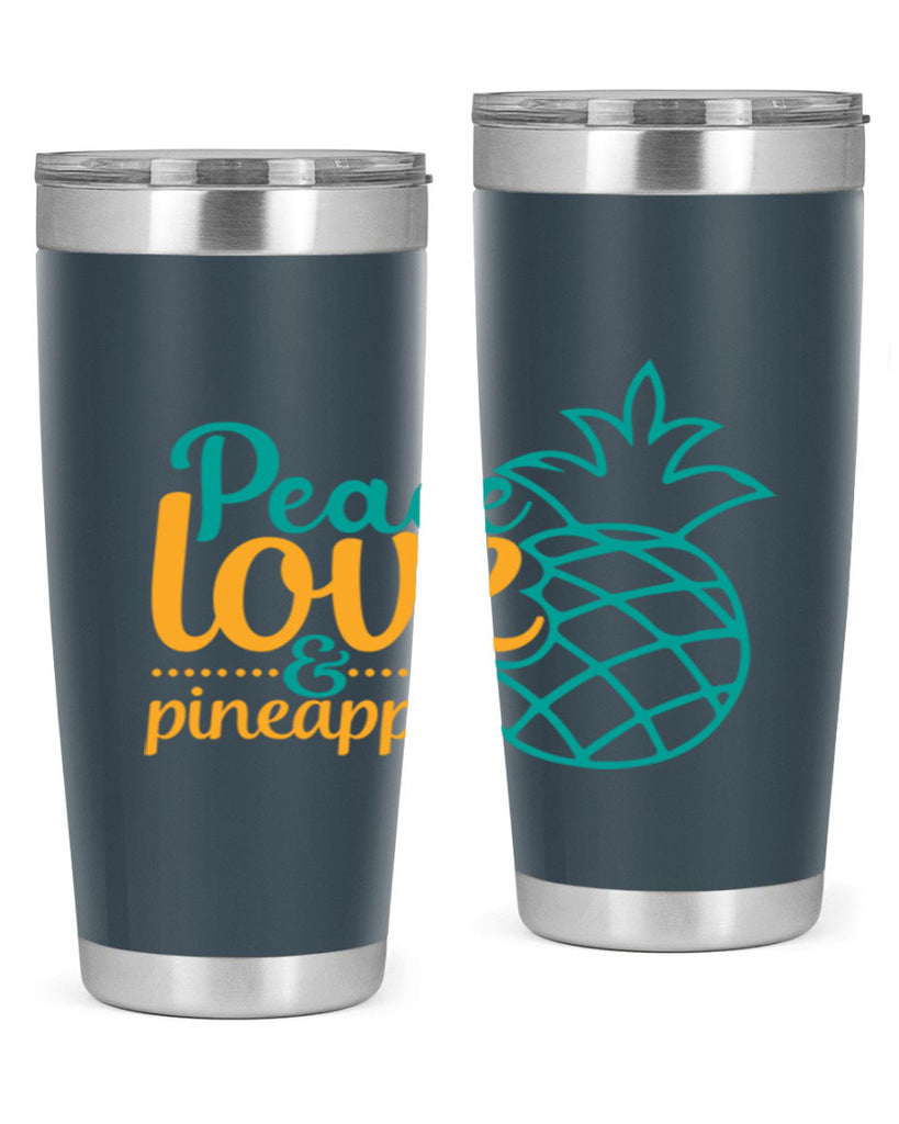 peace love pineapple Style 82#- summer- Tumbler