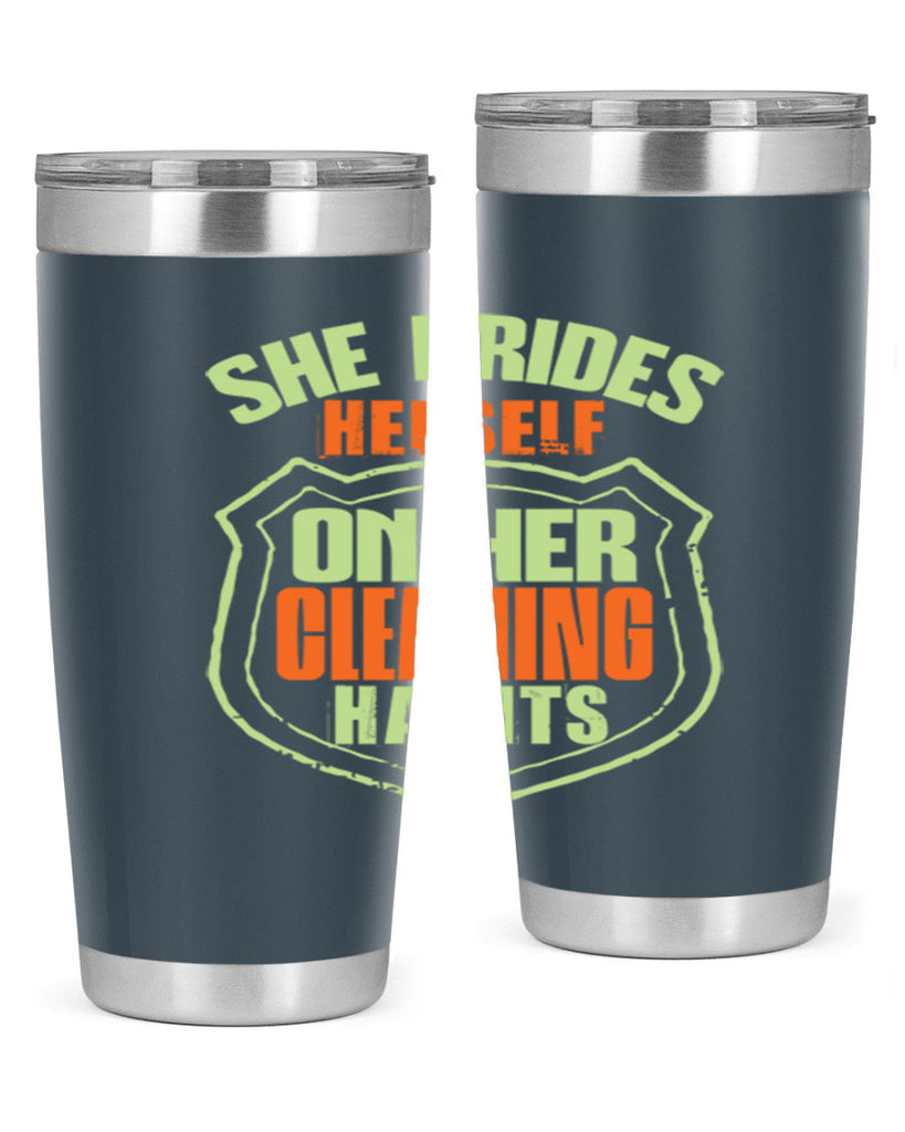 she prides hereself on her cleaning habits Style 15#- cleaner- tumbler