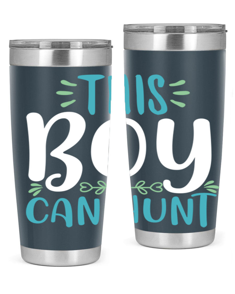 this boy can huntt 1#- easter- Tumbler