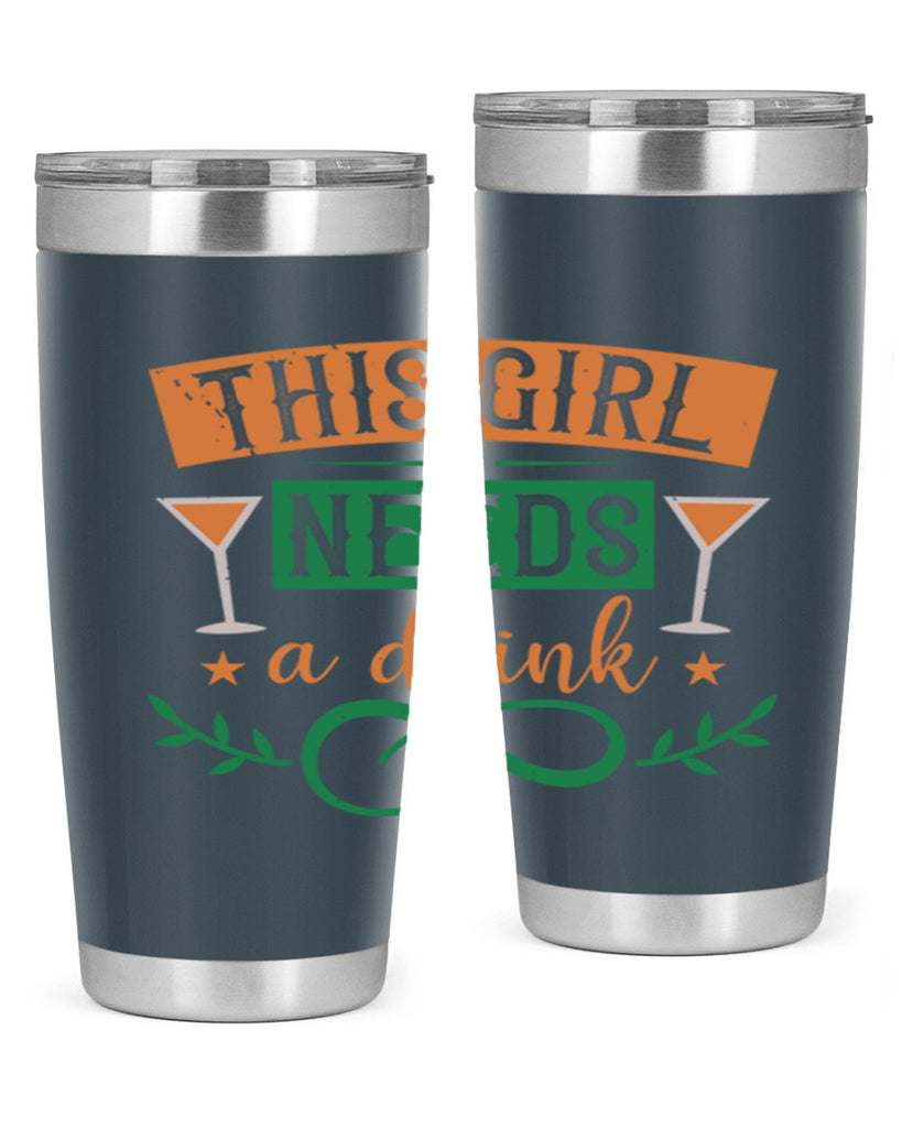 this girl needs a drink 1#- mardi gras- Tumbler