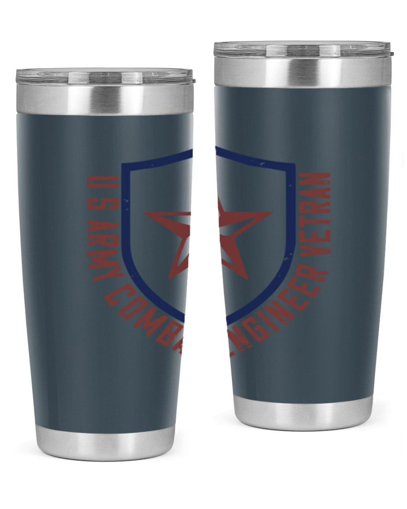 u s army conbat engineer vetran Style 32#- engineer- tumbler