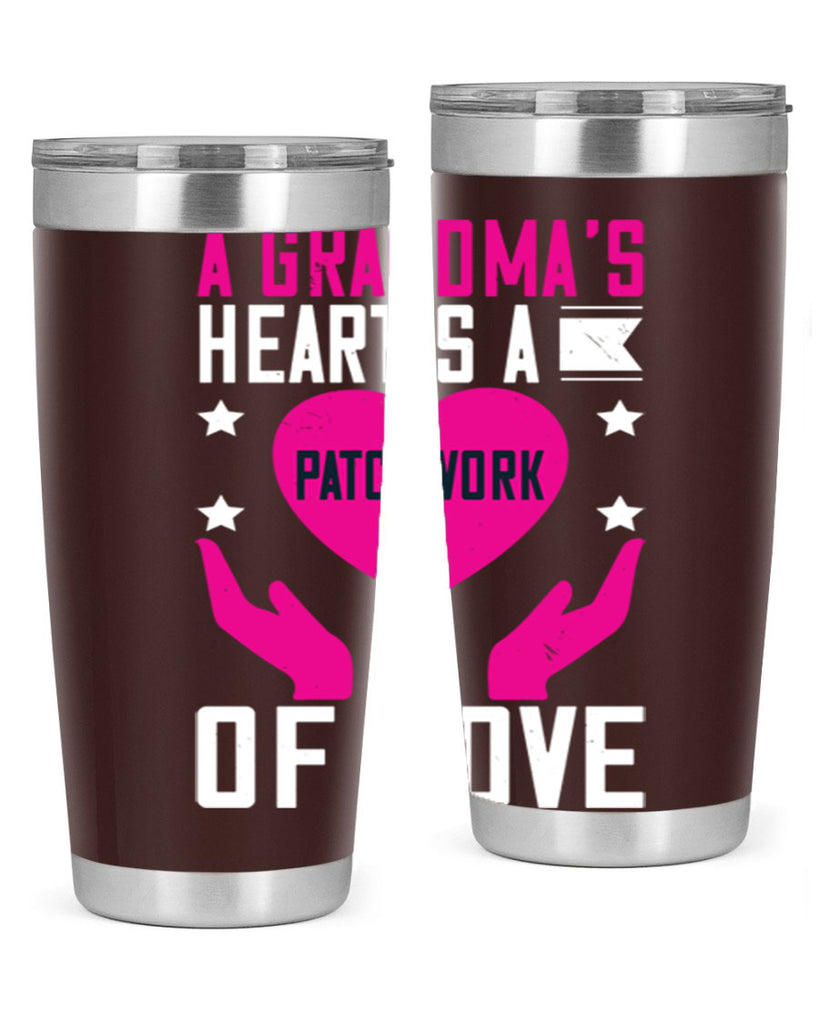 A grandma’s heart is a patchwork of love 86#- grandma - nana- Tumbler