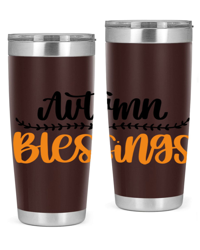 Autumn Blessings 473#- fall- Tumbler