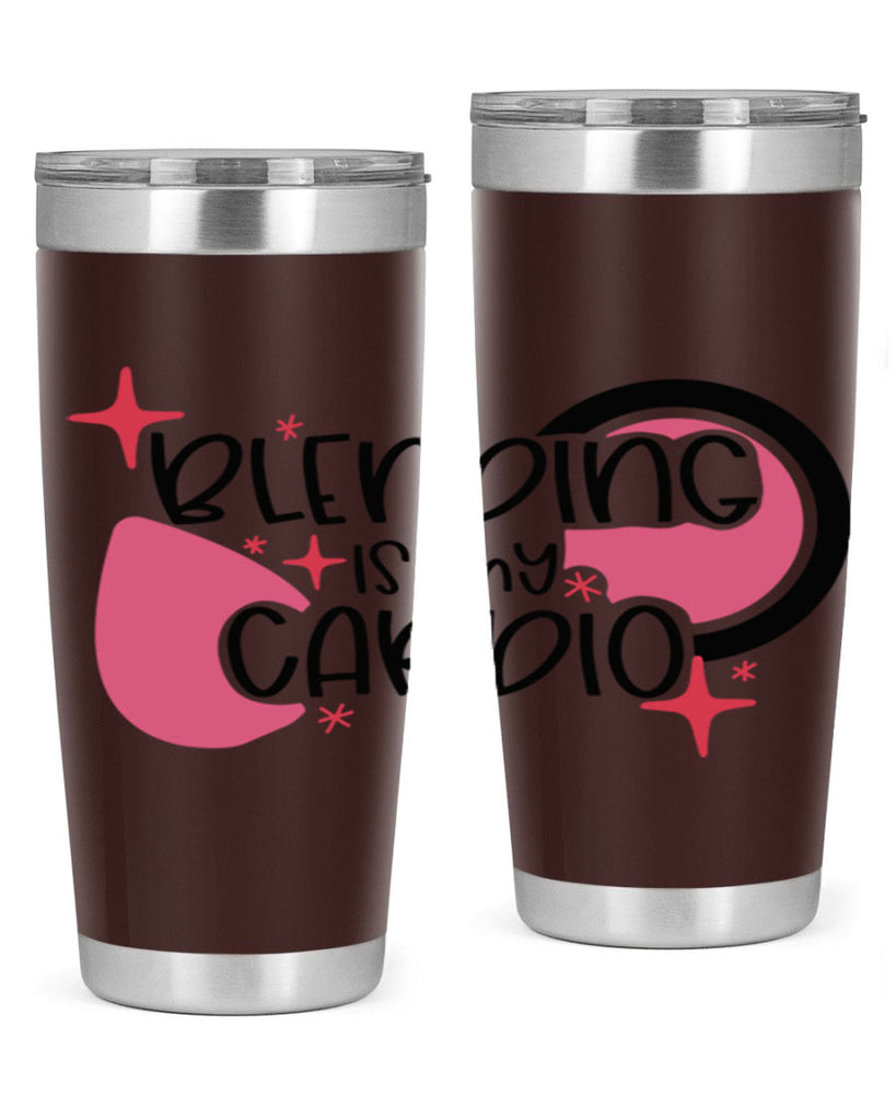 Blending Is My Cardio Style 128#- make up- Tumbler