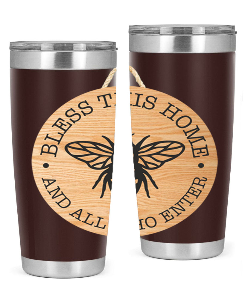 Bless this Home Bee Mockup58#- spring- Tumbler