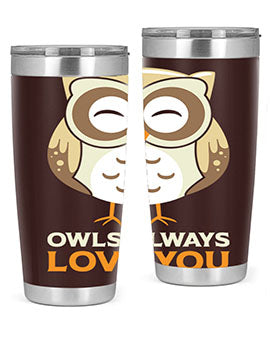 Cute Owl Always Love You A TurtleRabbit 3#- owl- Tumblers