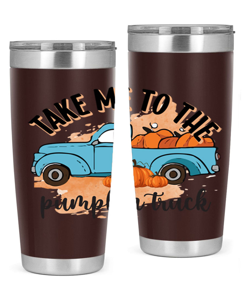 Fall Pumpkin Truck 128#- fall- Tumbler