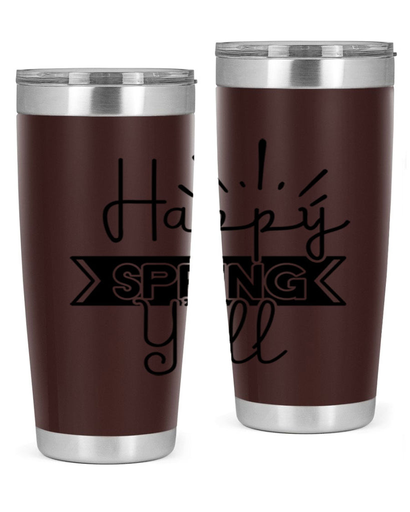 Happy Spring Yall173#- spring- Tumbler