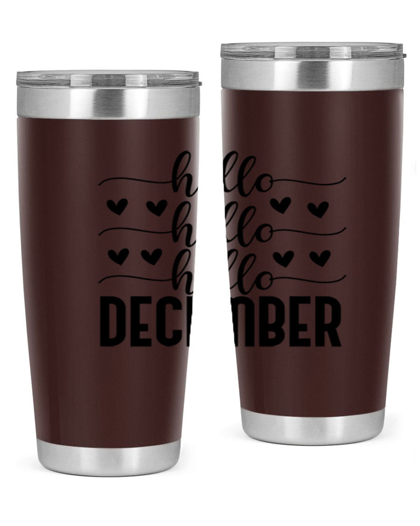 Hello December 157#- winter- Tumbler