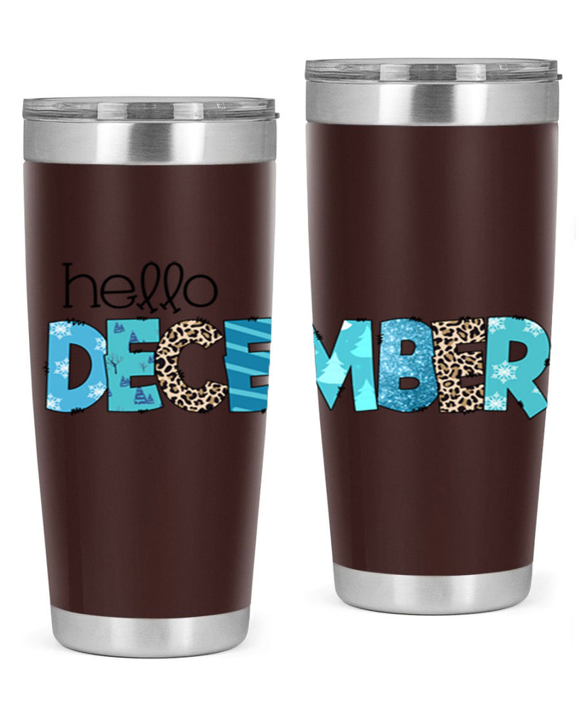 Hello December 187#- winter- Tumbler
