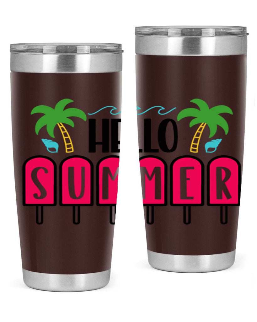 Hello Summer Style 39#- summer- Tumbler