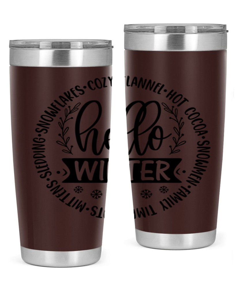 Hello Winter 163#- winter- Tumbler