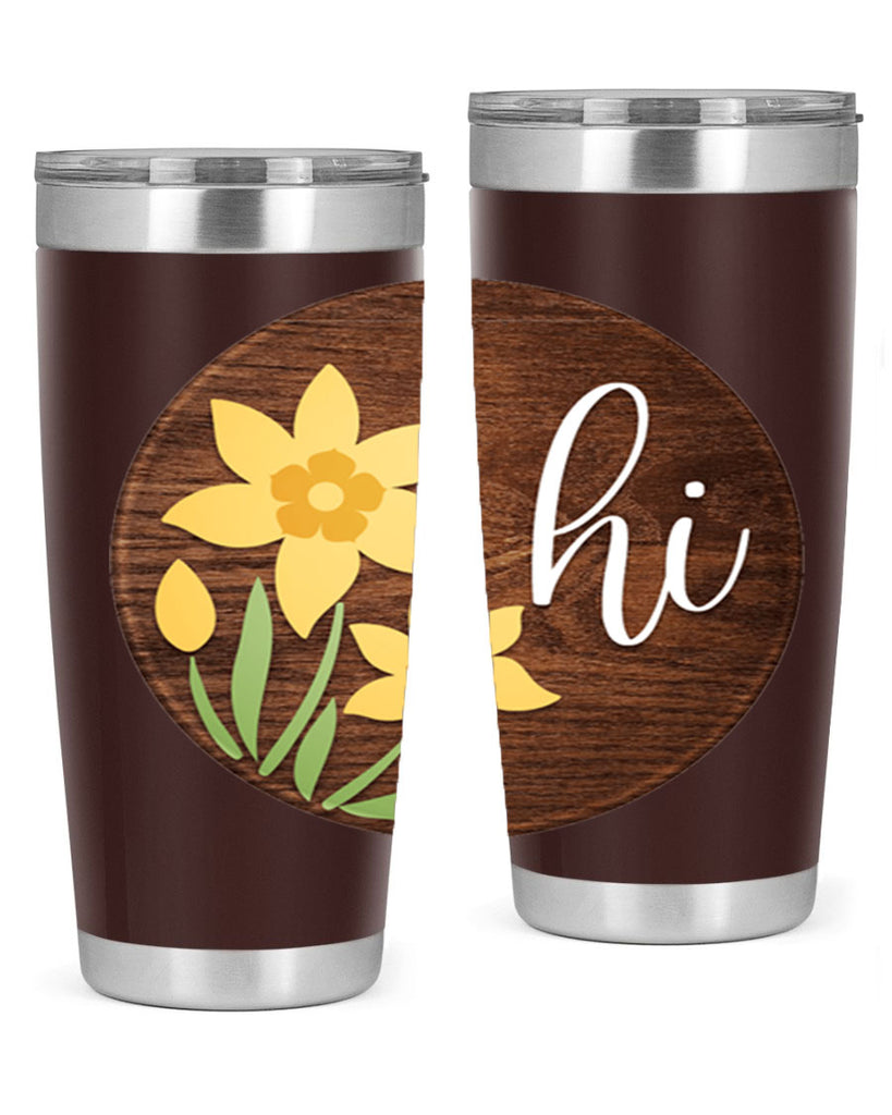 Hi daffodil flower Mockup235#- spring- Tumbler
