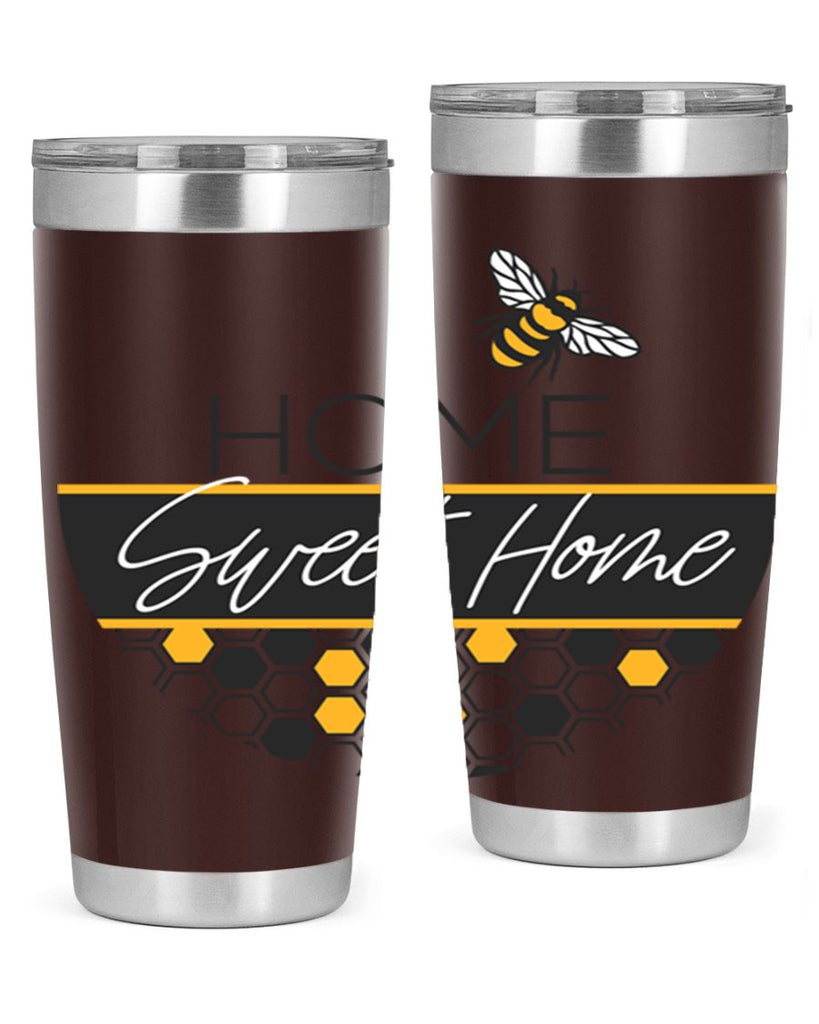 Home Sweet Home Bee and hive pattern243#- spring- Tumbler