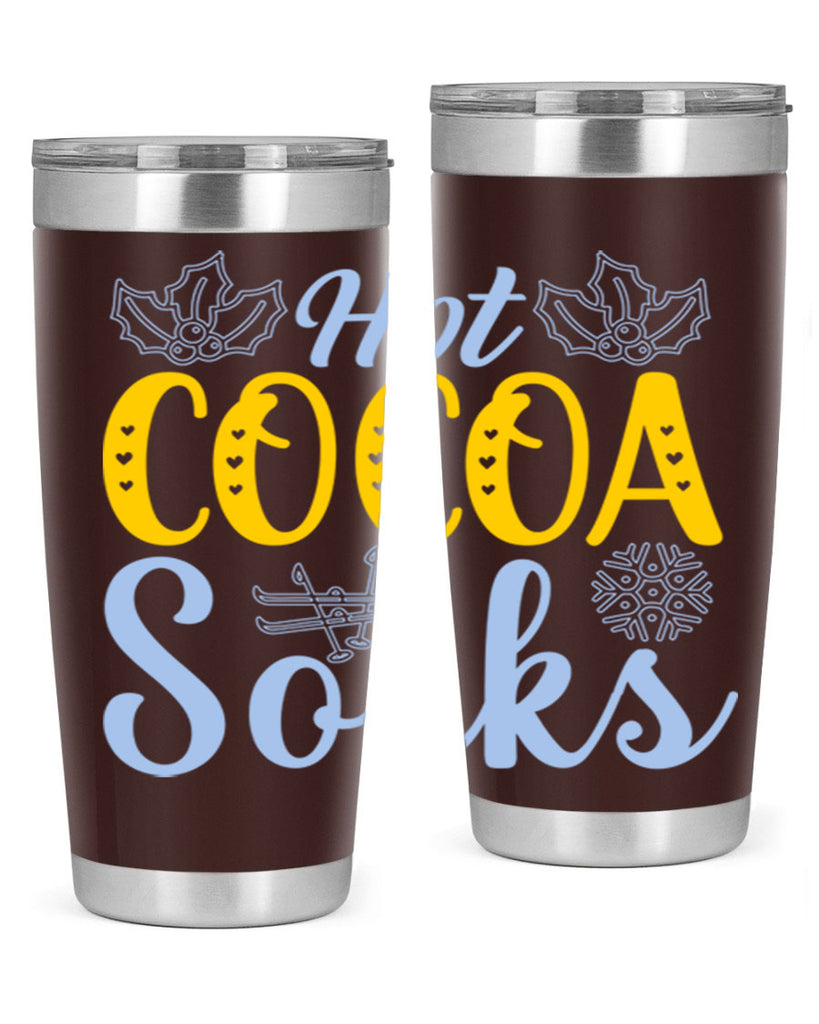 Hot cocoa socks211#- winter- Tumbler
