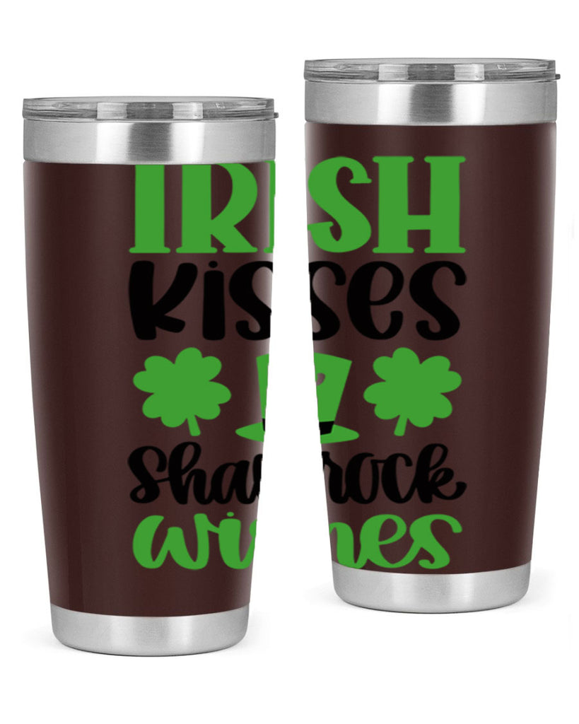 Irish Kisses Shamrock Wishes Style 81#- St Patricks Day- Tumbler