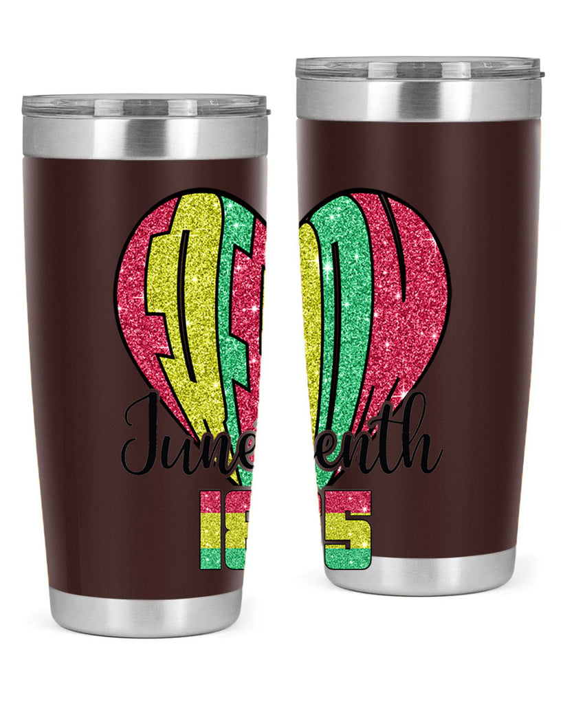 Juneteenth Since 1865 Heart 20#- Juneteenth- tumbler