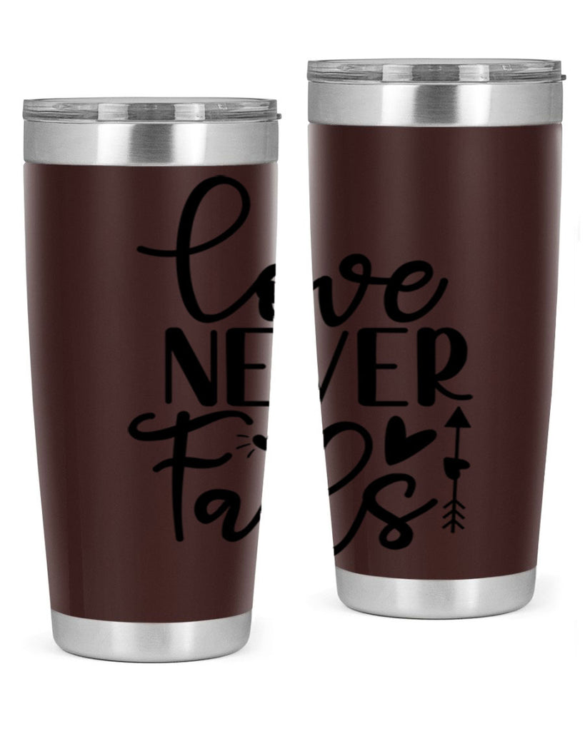 Love Never Fails 309#- winter- Tumbler