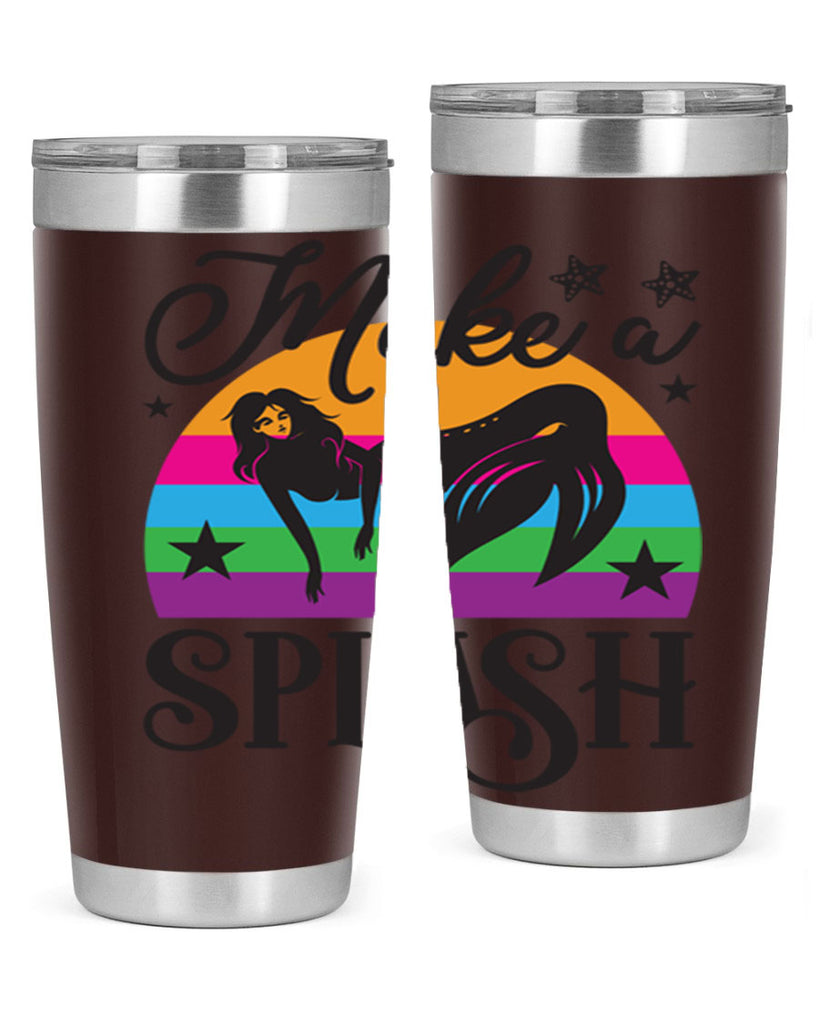 Make a splash 313#- mermaid- Tumbler
