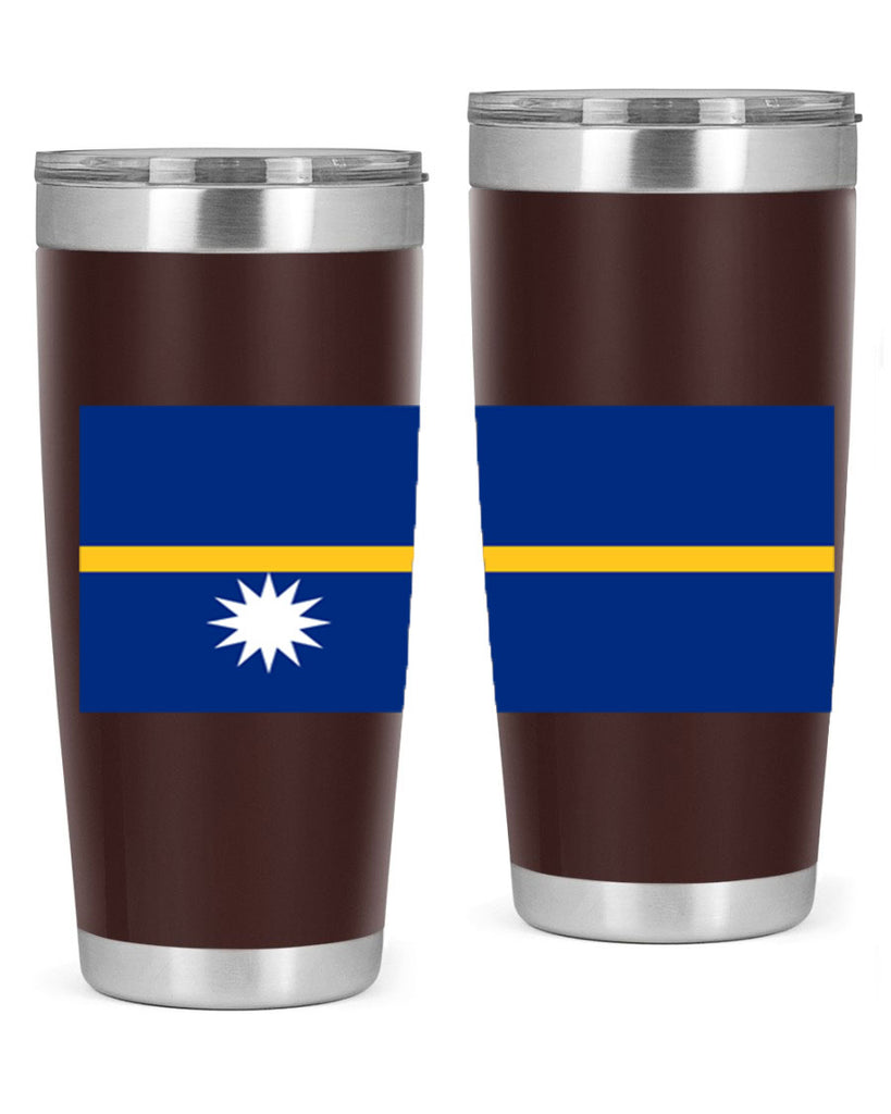 Nauru 77#- world flags- Tumbler