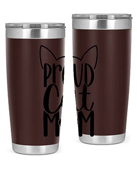 Pround Cat Mom Style 103#- cat- Tumbler