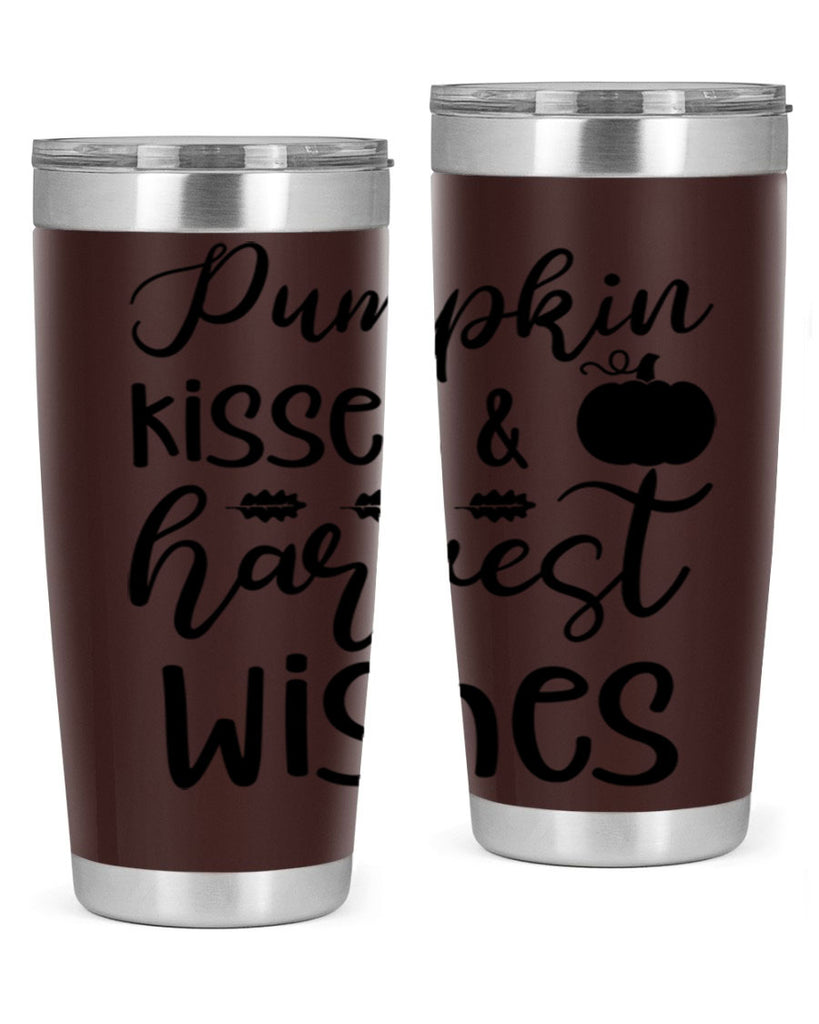 Pumpkin Kisses Harvest Wishes 525#- fall- Tumbler