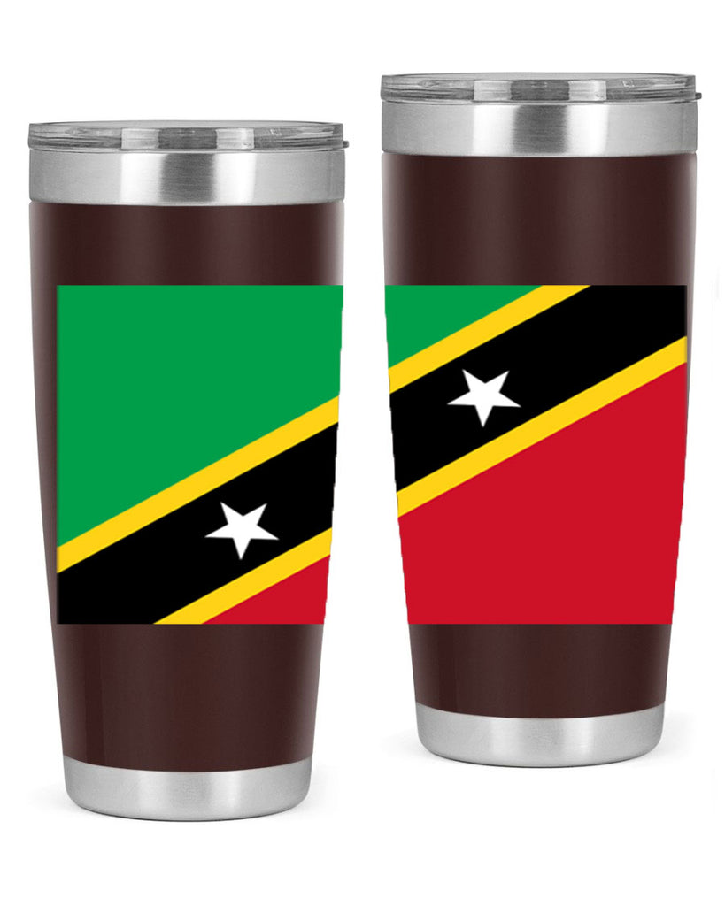 Saint Kitts and Nevis 52#- world flags- Tumbler