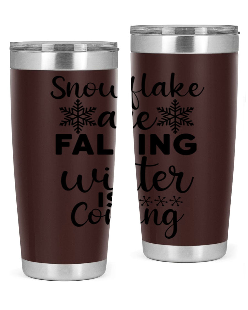 Snowflake Are Falling Winter Is 375#- winter- Tumbler