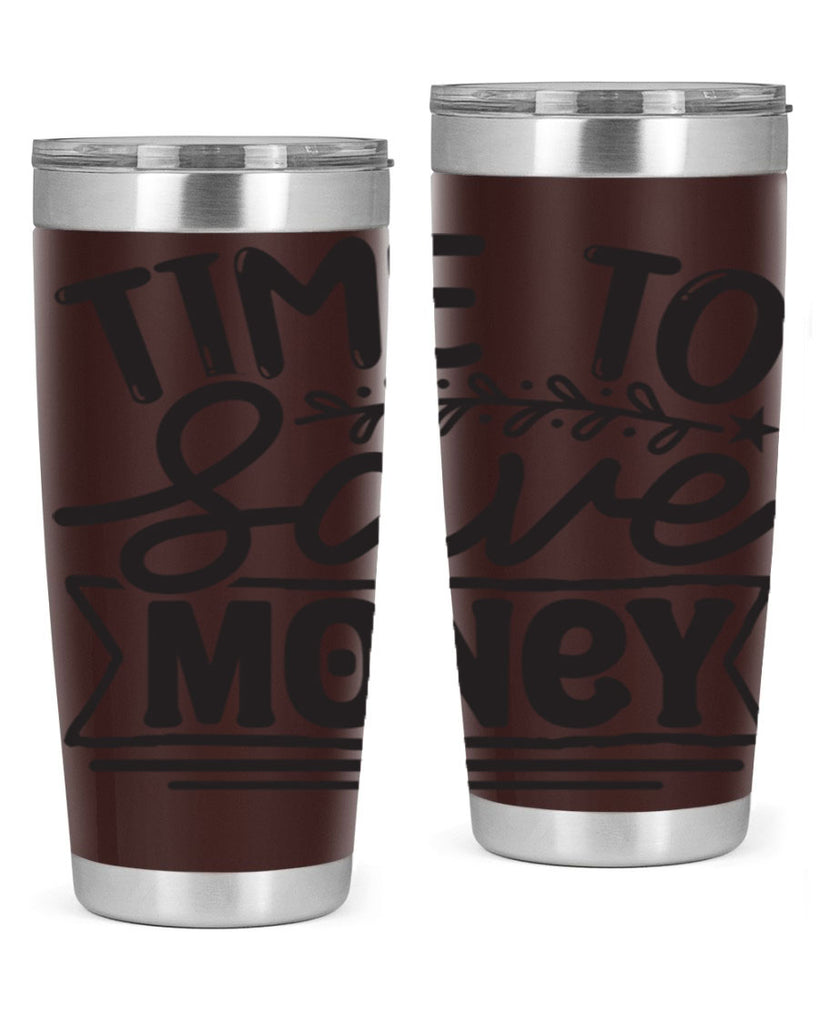 Time to save money 414#- winter- Tumbler