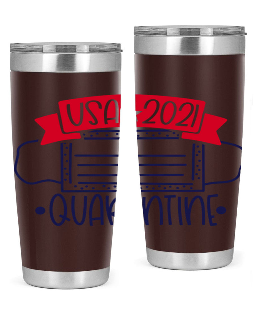 USA Quarentine Style 183#- Fourt Of July- Tumbler