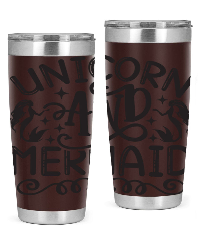 Unicorn and mermaid 660#- mermaid- Tumbler