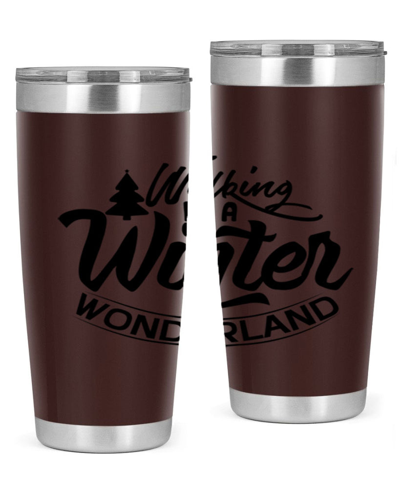 Walking In A Winter Wonderland 435#- winter- Tumbler