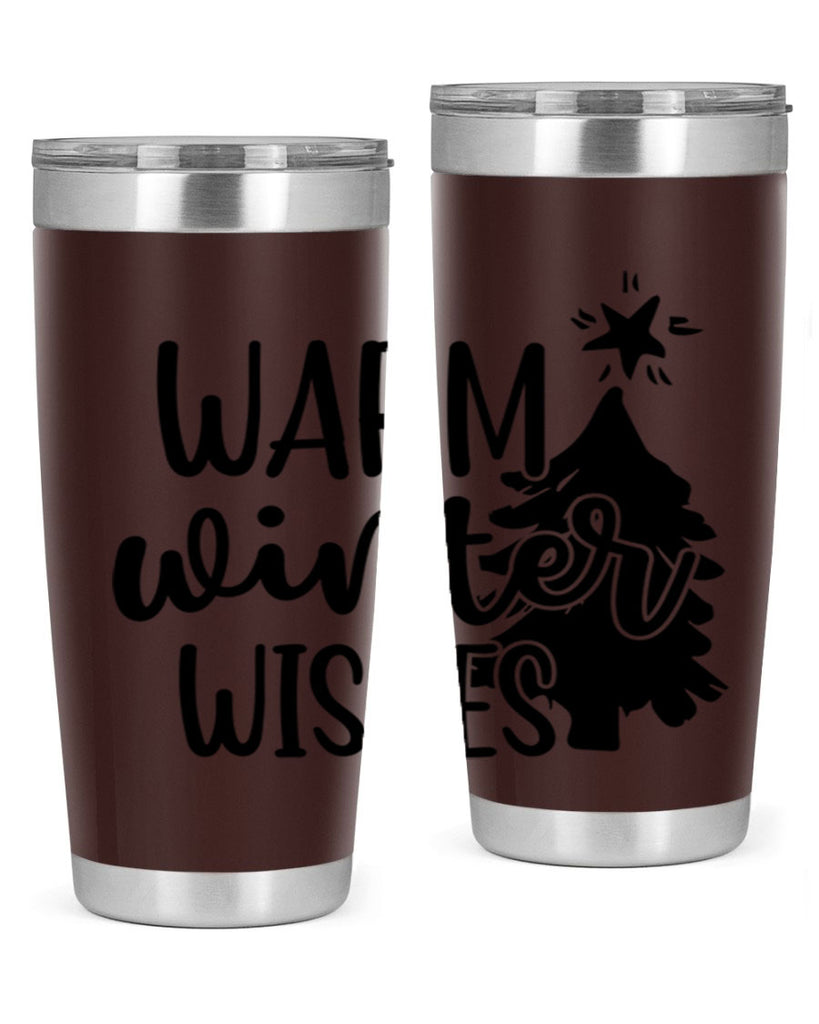 Warm Winter Wishes 451#- winter- Tumbler