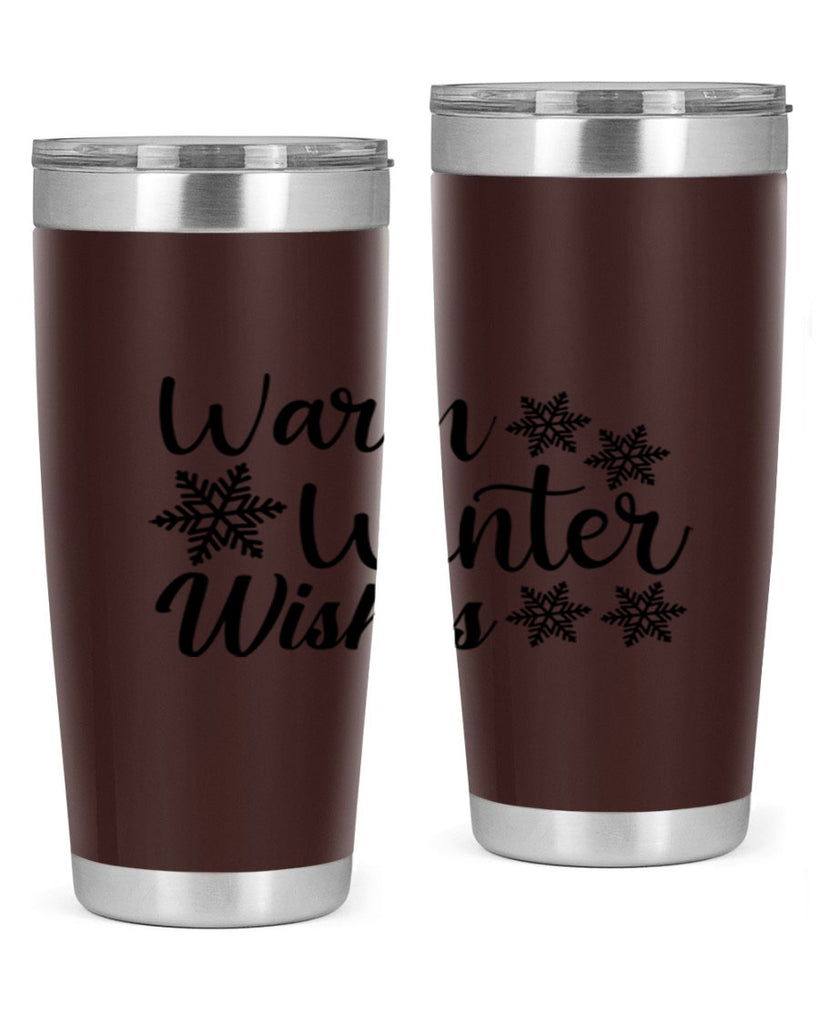 Warm Winter Wishes 466#- winter- Tumbler