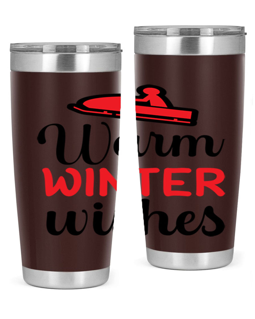 Warm winter wishes 452#- winter- Tumbler