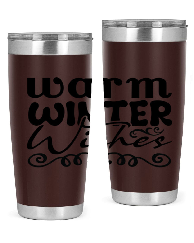 Warm winter wishes 461#- winter- Tumbler