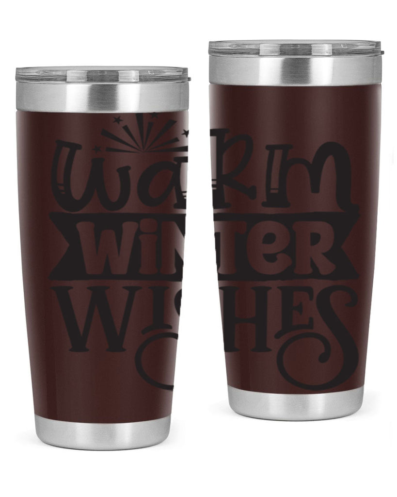 Warm winter wishes 462#- winter- Tumbler