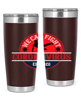 We Can Fight Corona Virus Est Style 11#- corona virus- Tumbler