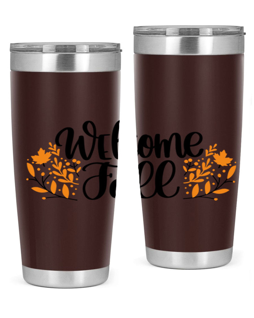 Welcome Fall 515#- fall- Tumbler