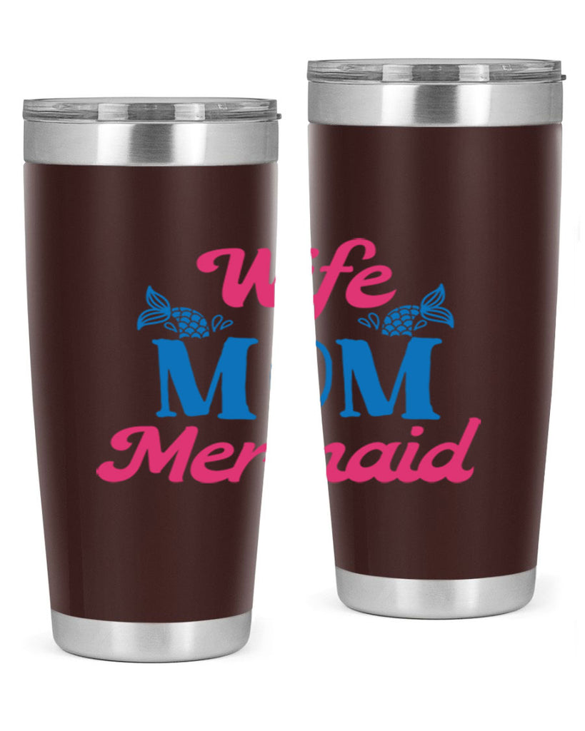 Wife Mom Mermaid 670#- mermaid- Tumbler