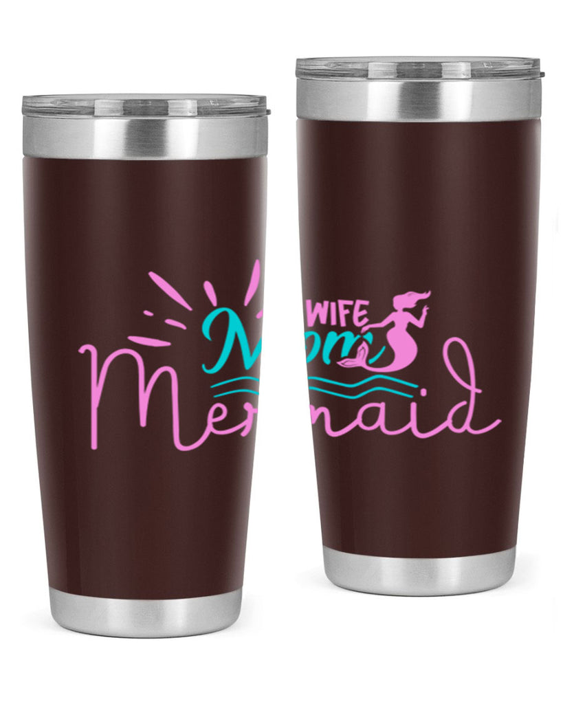 Wife Mom Mermaid 672#- mermaid- Tumbler