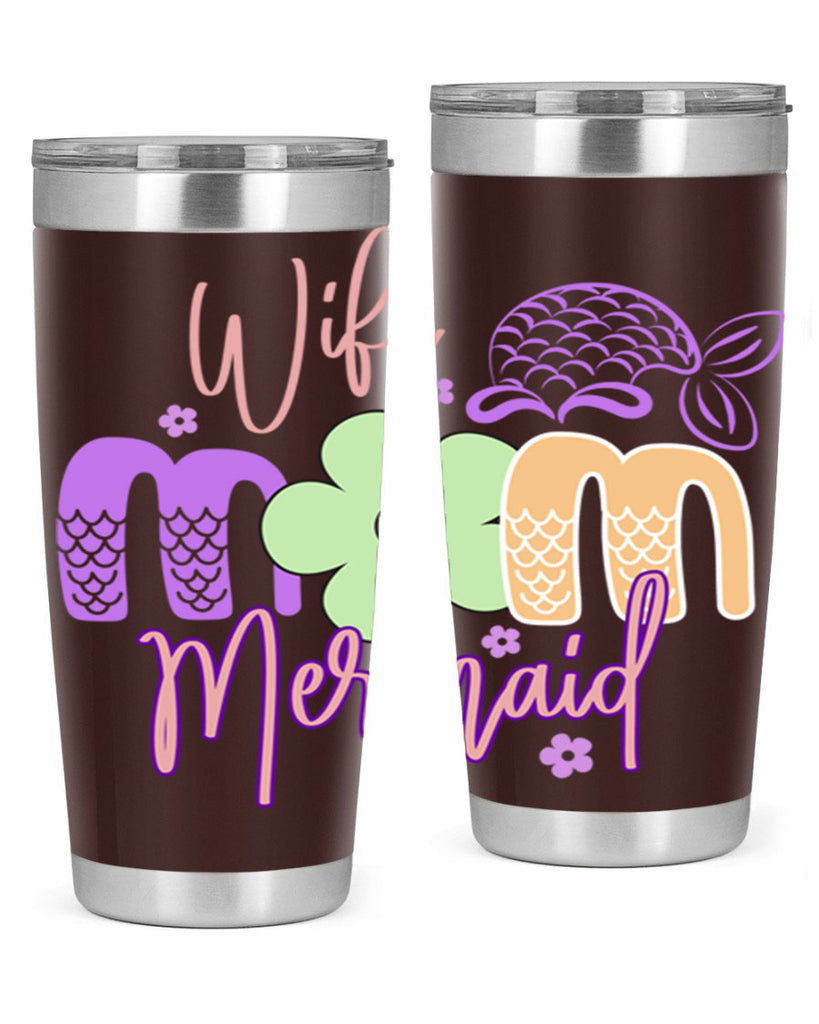 Wife Mom Mermaid 677#- mermaid- Tumbler