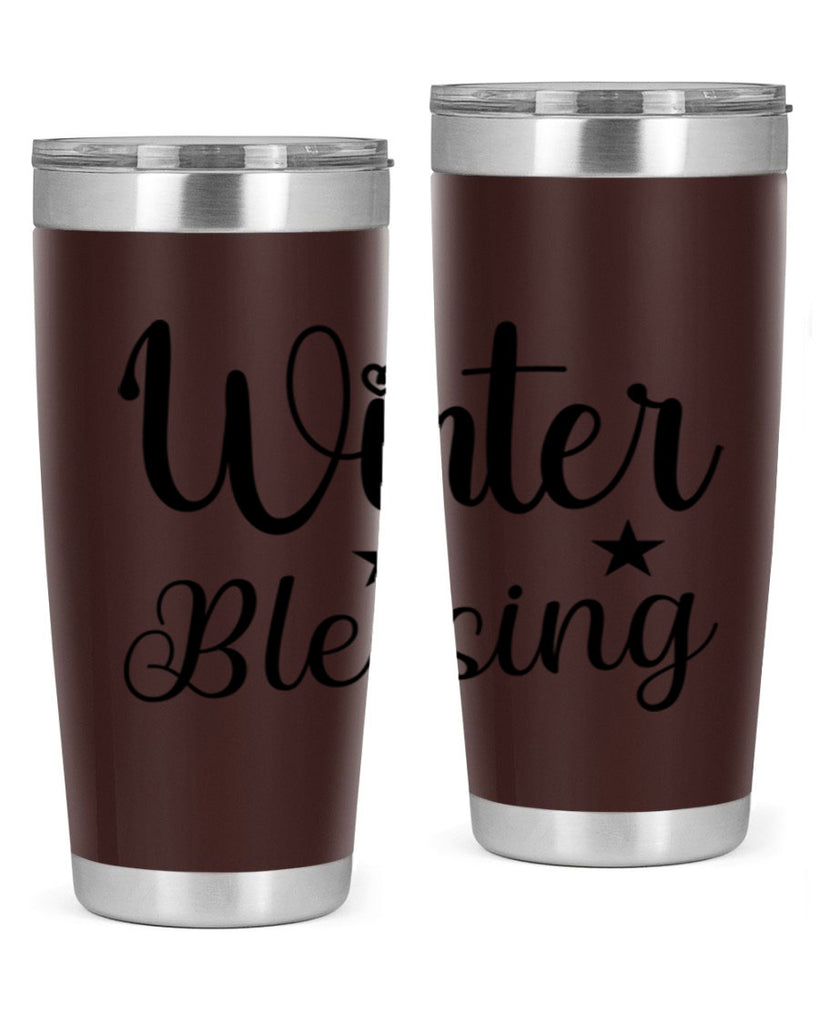 Winter Blessing 484#- winter- Tumbler