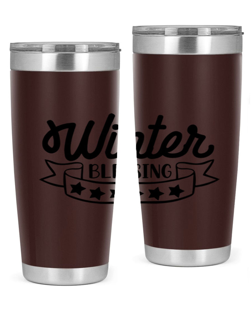 Winter Blessing 485#- winter- Tumbler